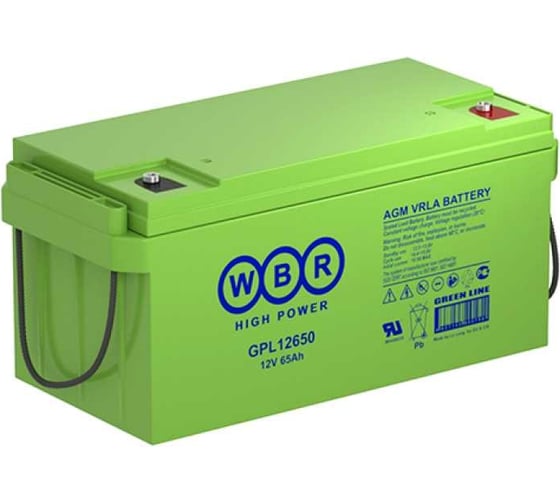 Изображение товара Аккумулятор для ИБП WBR GPL12650 12В, 65 Ач УТ-00000238