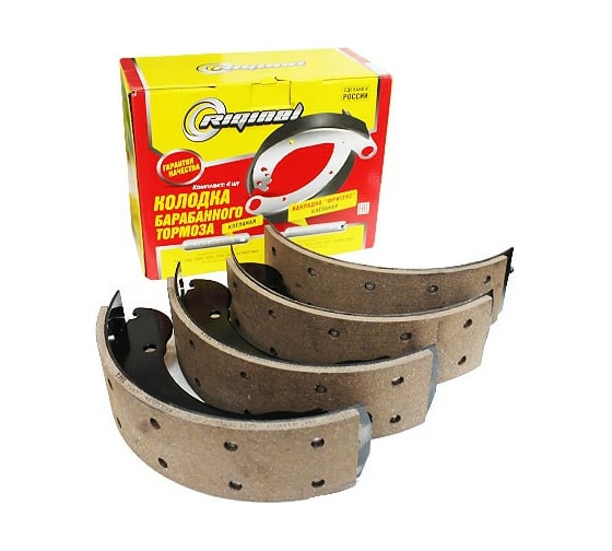 Изображение товара Колодка тормозная задняя комплект 4 шт для а/м Г-3302, 2217, Г-ель Next (клёп. Фритекс проб. 90 т. км) Riginal RG3302-3502090-20