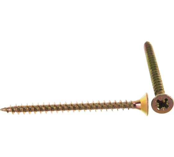 Изображение товара Универсальные шурупы для дерева, ДСП и ДВП Зубр желтопассивированные, PZ, 4,0x50 мм, ТФ0, 4000 шт 4-300390-40-050