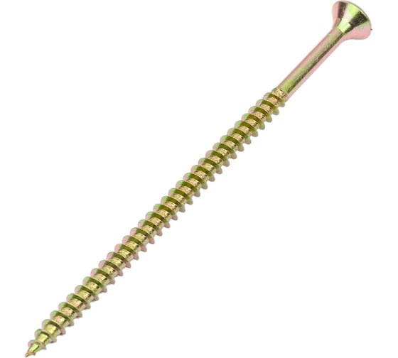 Изображение товара Шуруп универсальный желтопассивированный для дерева 1000 шт. (5х100 мм; PZ; ТФ0) ЗУБР 4-300390-50-100