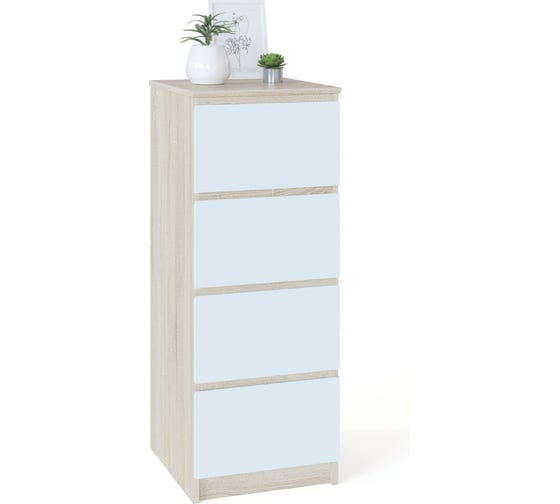 Изображение товара Тумба СОКОЛ Т-4р дуб сонома/белый Т4рСб