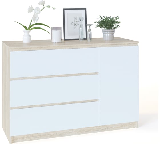 Изображение товара Тумба СОКОЛ Т-3р дуб сонома/белый Т3рСб