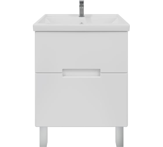 Изображение товара Напольная тумба Sanstar Ориана 50 с раковиной Фостер 50 для ванной комнаты 368.1-1.4.1.КФОС