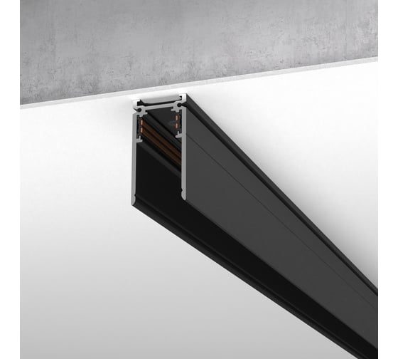 Изображение товара Накладной шинопровод Elektrostandard Slim Magnetic (3 м) 85127/00 черный a062324