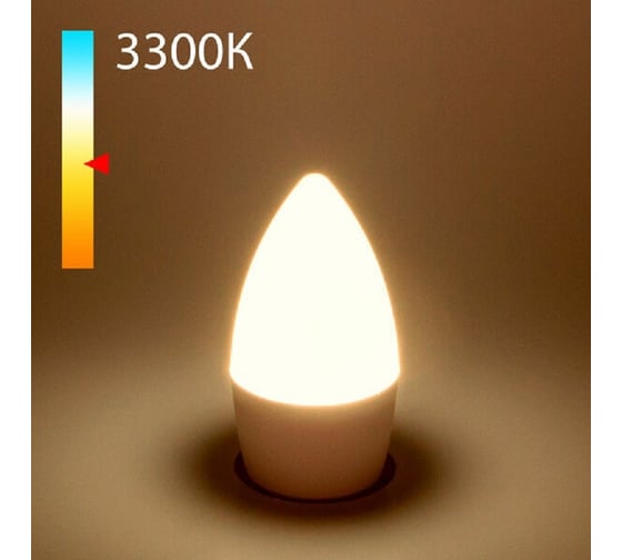 Изображение товара Лампа Elektrostandard Свеча СD LED 6W 3300K E27 (BLE2760) белый a057935