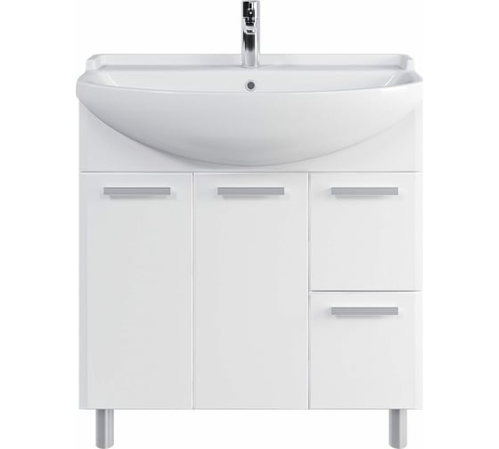 Изображение товара Напольная тумба Sanstar Аура 80 Без раковины для ванной комнаты 344.1-1.4.1.