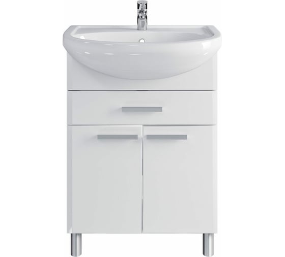 Изображение товара Напольная тумба Sanstar Аура 60 Без раковины для ванной комнаты 353.1-1.4.1.