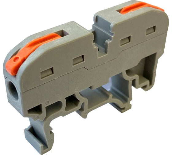 Изображение товара Монтажные проходные клеммы MasterProf СК, 1 проводные, 0,08-4 мм2, с креплением на DIN рейку, 10 шт ЭТ.130203.10