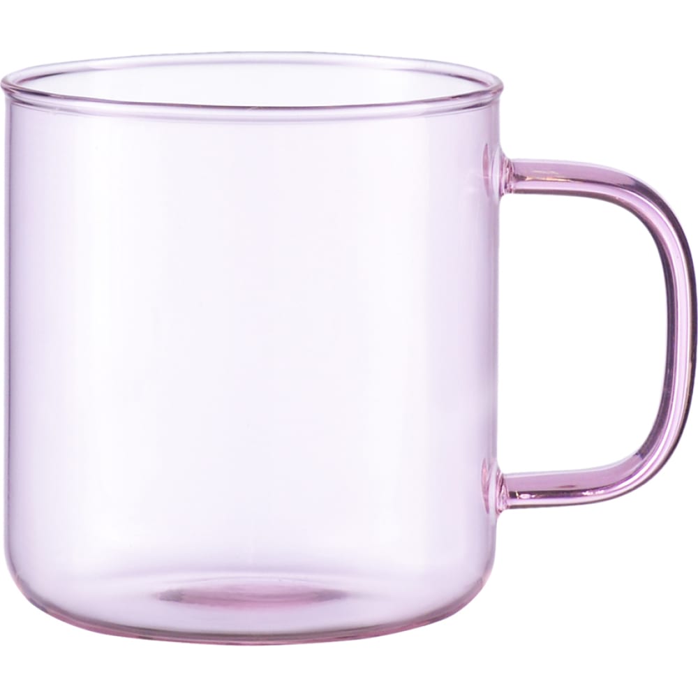 Стеклянная чашка Smart Solutions, цвет розовый