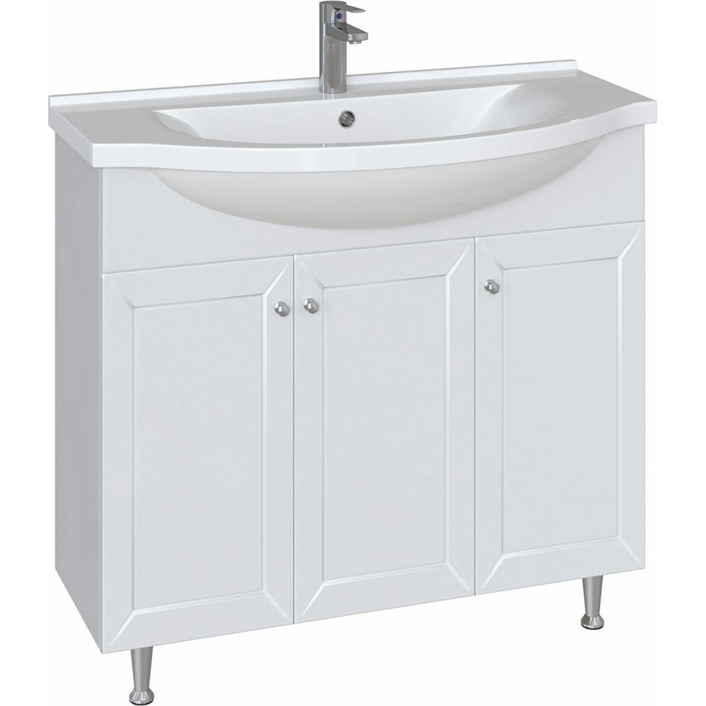 Напольная тумба для ванной комнаты Sanstar мебель для ванной orange optima 50 110l напольная под стиральную машину белый глянец