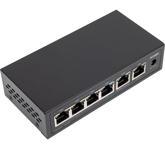 Изображение товара Коммутатор Amatek AN-PE42 HiPoE до 60Вт 7000734