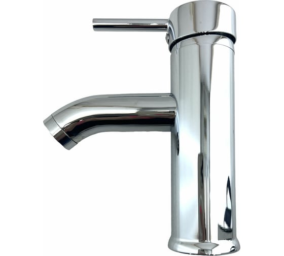 Изображение товара Смеситель для раковины OUTE хром, однорычажное управление, фиксированный излив. Монтаж на одно отверстие, на гайке. Гибкая подводка T721