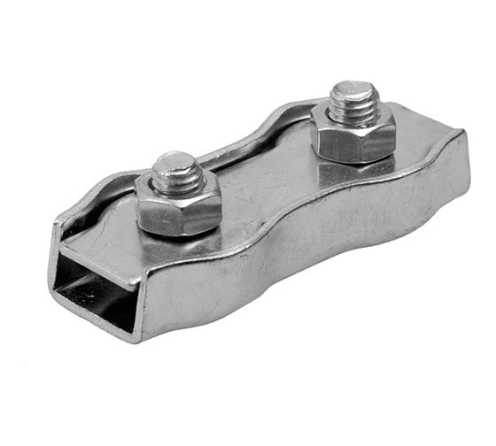 Изображение товара Двойной канатный зажим КРЕП-КОМП Duplex 5 мм, 500 шт. зд5