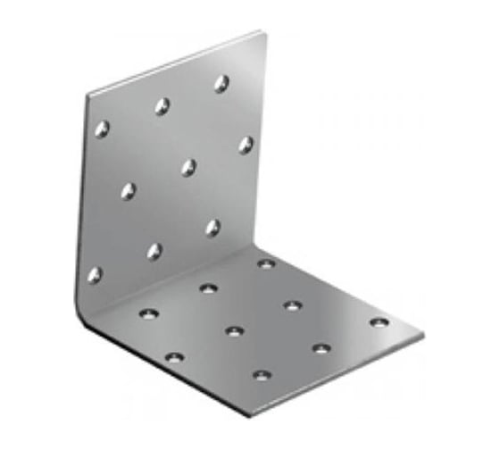 Изображение товара Равносторонний крепежный уголок КРЕП-КОМП KUR 60х60х100х2 мм, 50 шт. кур60100