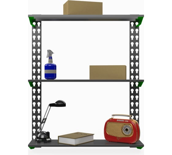 Изображение товара Модульный стеллаж ООО Металекс Metalex серии FLY, 1000x900x200, 3 полки SMFIII1009020