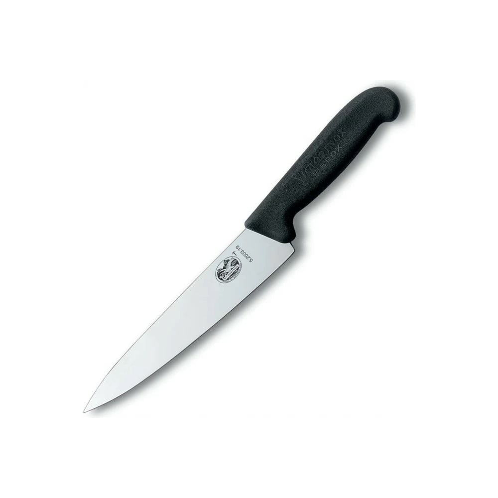 Изображение товара Разделочный нож Victorinox лезвие 19 см, черный 5.2003.19