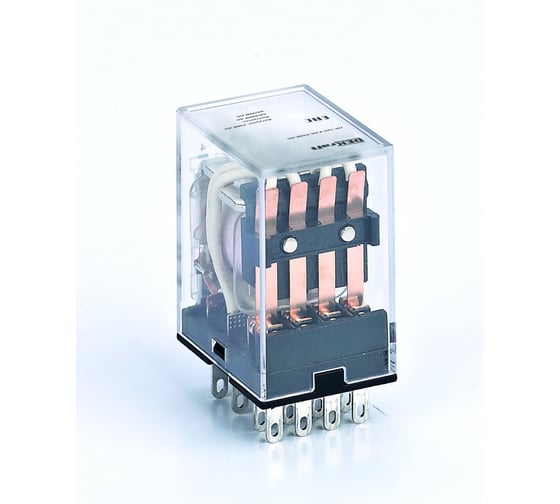 Изображение товара Промежуточное реле с LED DEKraft ПР-102, 4 контакта, 5 А, 230 В, тип АС 23900DEK