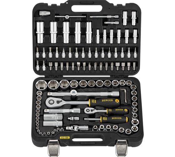 Изображение товара Универсальный набор инструментов 108 предметов Berger BG BG108-1214