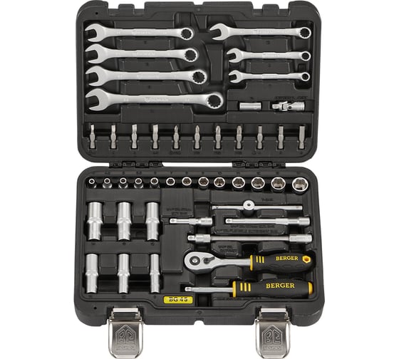 Изображение товара Универсальный набор инструментов 45 предметов Berger BG BG045-14