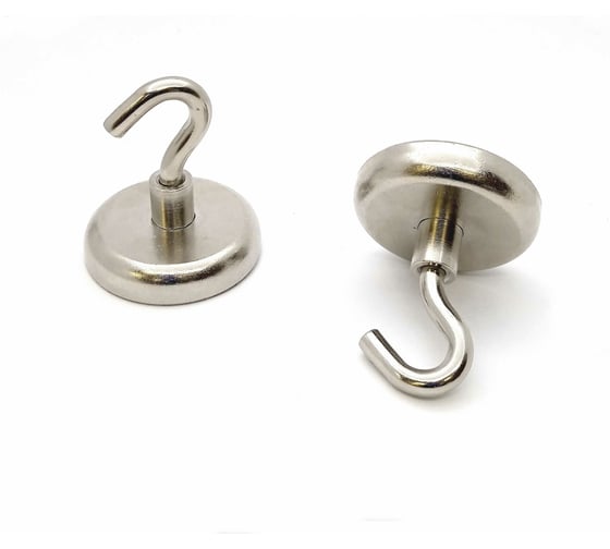 Изображение товара Магнитный крючок Проф-Магнит Е42, сцепление 41 кг, 2 шт. PMYP-Е-42