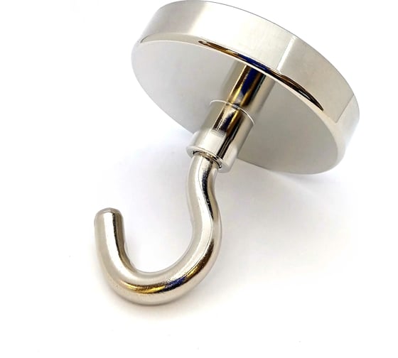 Изображение товара Магнитный крючок Проф-Магнит Е60, сцепление 113 кг, 1 шт. PMYP-Е-60