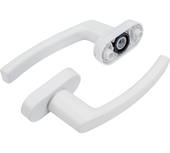 Изображение товара Оконная двухсторонняя ручка Дверной Страж 4-х позиц., белая ДС42292
