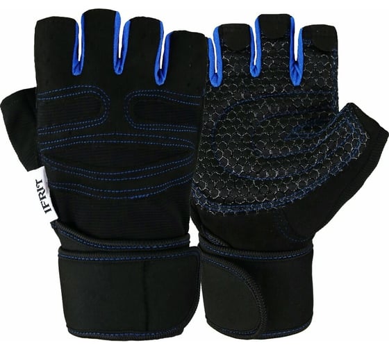 Изображение товара Перчатки без пальцев Ifrit FOBOS искусственная кожа/полиэстер, черный/красный, р.XL Рук-603-XL 4630086585922