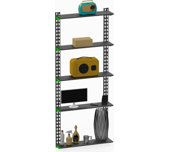 Изображение товара Модульный стеллаж ООО Металекс Metalex серии FLY 2000x900x200, 5 полок SMFV2009020