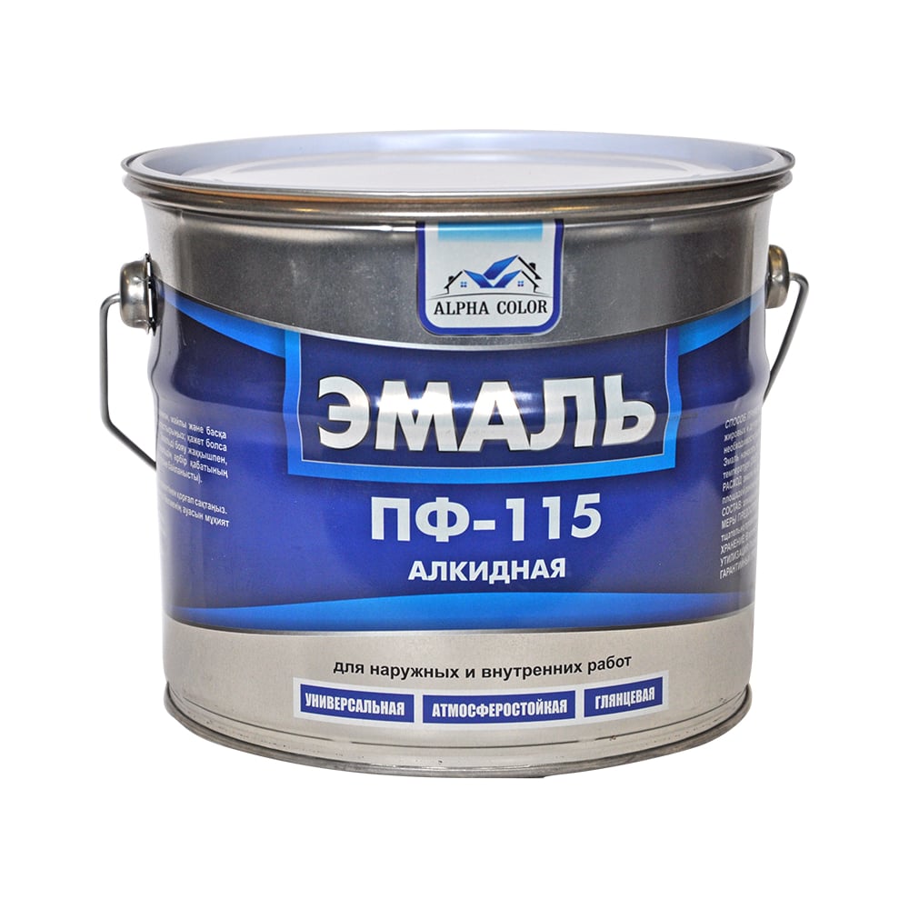Изображение товара Эмаль  Alpha Color ПФ 115, шоколад, 3.2 кг 49171