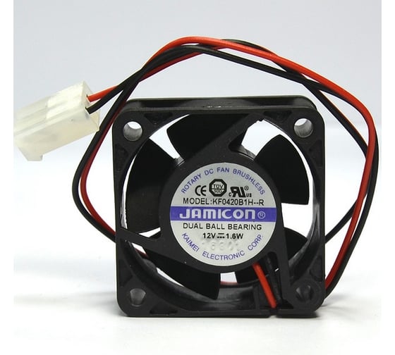 Изображение товара Вентилятор JAMICON KF0420B5H 40х40х20 5В с разъемом 2 конт.MOLEX 5239-2(PHU-2) С00035765