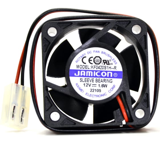 Изображение товара Вентилятор JAMICON KF0420S1H 40х40х20 12В с разъемом 2 конт.MOLEX 5239-2(PHU-2) С00034870