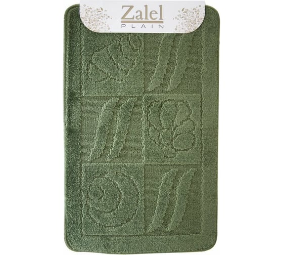 Изображение товара Набор ковриков для ванной Zalel 2 шт,. 55x85 зеленый 00001397