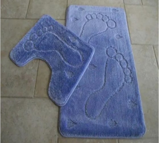 Изображение товара Набор ковриков для ванной Zalel 2 шт,. 60x100 голубой 00001403