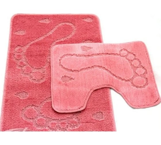 Изображение товара Набор ковриков для ванной Zalel 2 шт,. 60x100 розовый 00001406