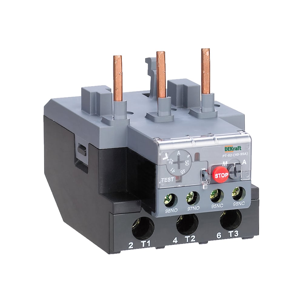 Изображение товара Тепловое реле DEKraft для контакторов 40а-95а 17.0а-25.0а 23174DEK