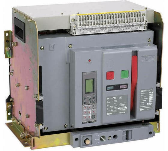 Изображение товара Воздушный выкатной автоматический выключатель Dekraft ВА-731, 4 Р, 1000 А, 80 кА, расцепитель Н 27154DEK