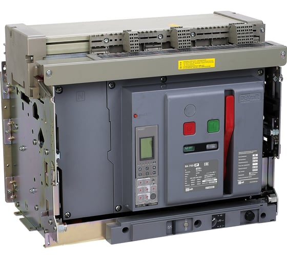 Изображение товара Воздушный выкатной автоматический выключатель DEKraft 4p 1600а 100ка расцепитель н ва-752 27161DEK