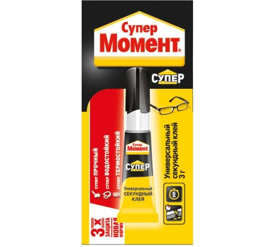 Изображение товара Супер клей 3 грамма Момент 608976