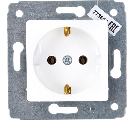Изображение товара Розетка Legrand Cariva 2К+3 немецкий стандарт 16 А 250 В~ белый 773659