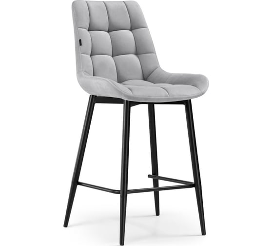 Изображение товара Барный стул Woodville Алст светло-серый/черный 502124