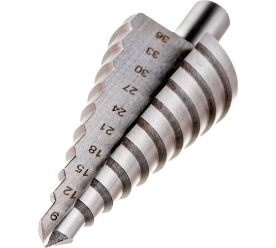 Изображение товара Сверло ступенчатое (9-36 мм; 9 ступеней; HSS) по металлу FIT IT 36399