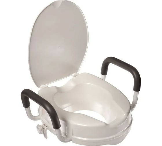 Изображение товара Сиденье-насадка для унитаза BRADEX с поручнями и крышкой KZ 0934