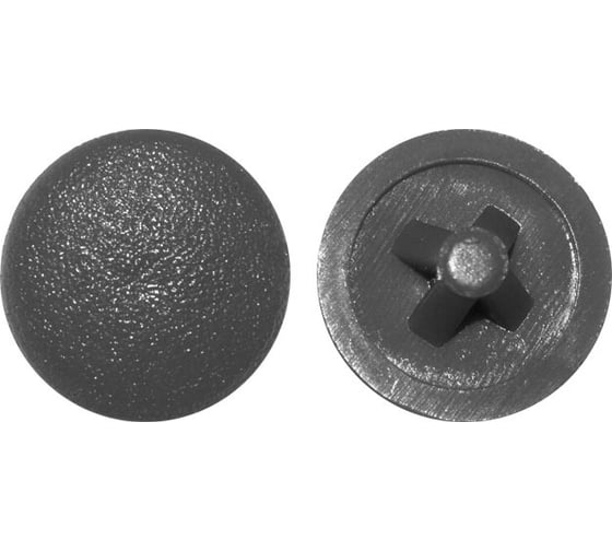 Изображение товара Заглушка КРЕП-КОМП №3, темно-серая, 1000 шт. зпс3 тем.серая