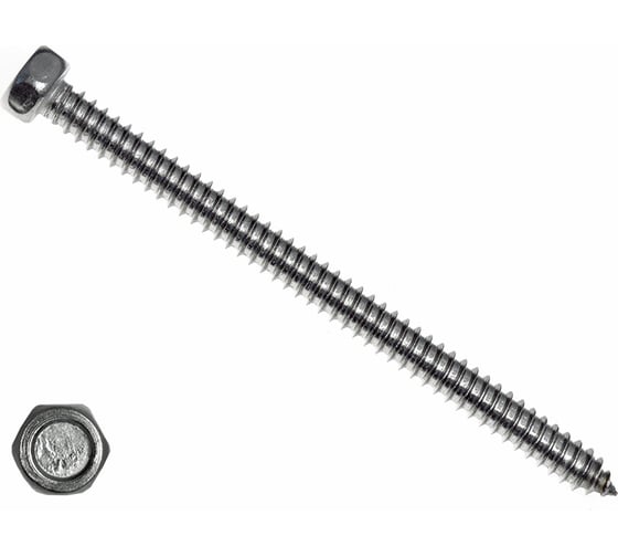 Изображение товара Саморез с шестигранной головой КРЕП-КОМП нержавейка А2, DIN 7976, 3,9х13 1000 шт. шшн3913