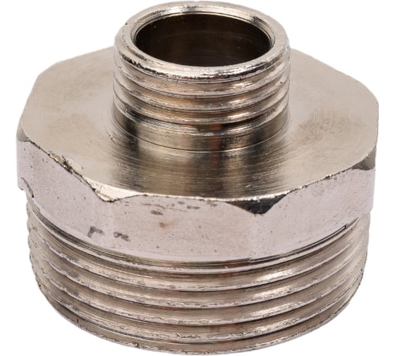 Изображение товара Ниппель RTP переходной, латунь НР 1 1/4x1/2, никель 38408