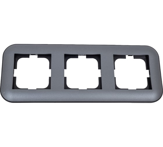 Изображение товара 3-постовая рамка OVIVO Loft дымчатый-черный 404-110008-227
