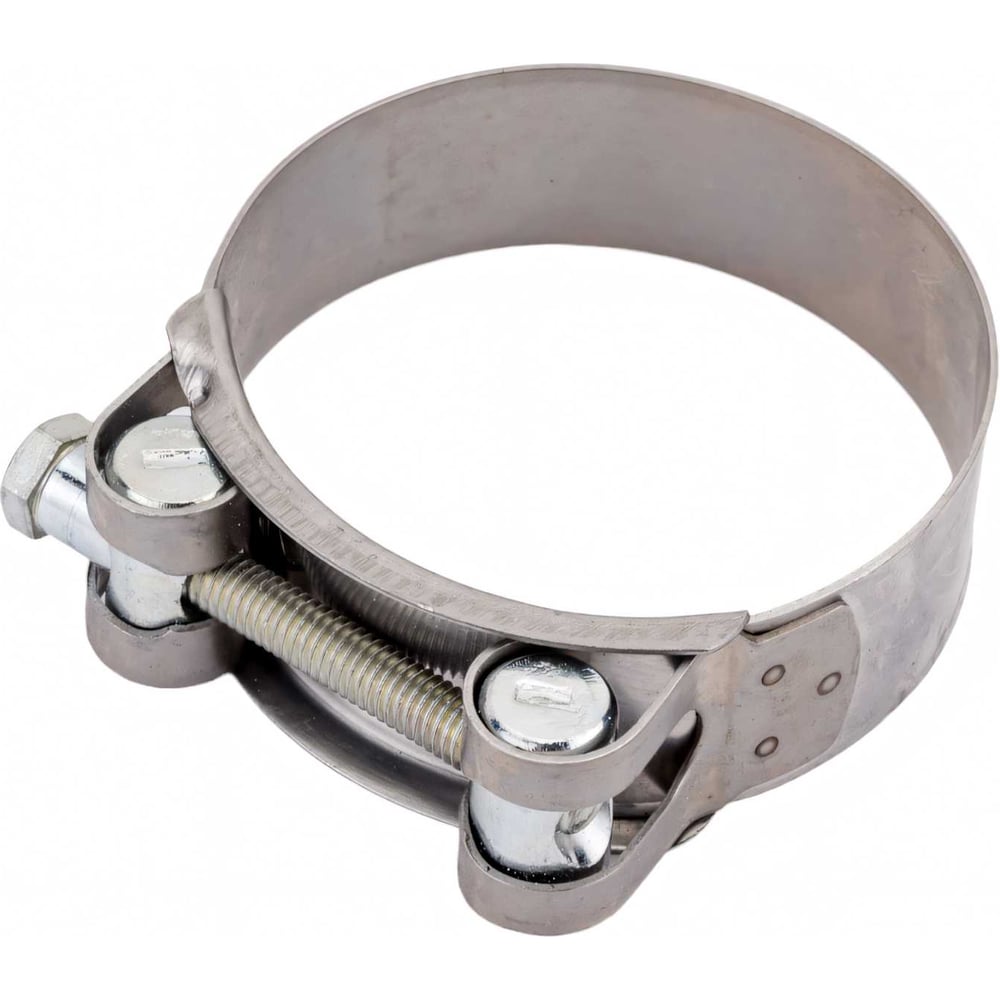 Изображение товара Ленточный винтовой хомут CNIC 60-63 мм нержавеющая сталь, М6x60 мм