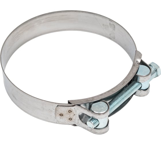 Изображение товара Ленточный винтовой хомут CNIC 104-112/24 мм, М8x80 мм, W2 нержавеющая сталь 26В104112 52621