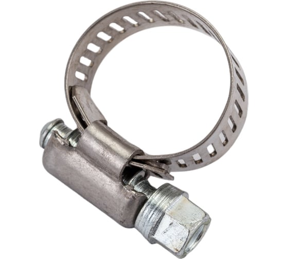 Изображение товара Червячный хомут CNIC 14-22/12,7 мм, W2 нержавеющая сталь, с оцинкованным винтом SAE J1670 05B1422 52553