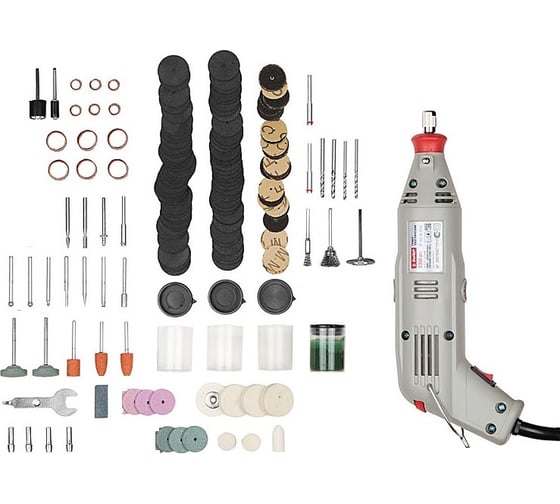 Изображение товара Гравер ЗУБР ЗГ-130ЭК + 176 предметов H176
